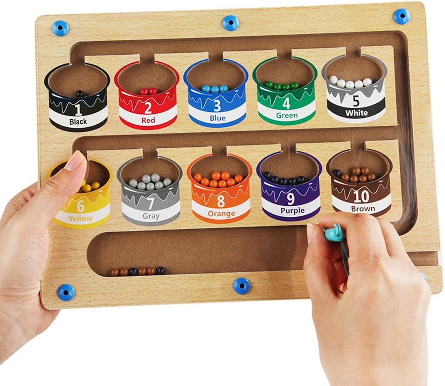 Tablă magnetică de culoare și număr